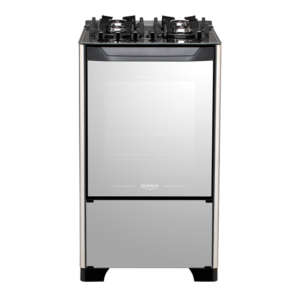Fogão de pé Dako Magister Style 4Q a gás/elétrico 4 queimadores preto porta cega 60L