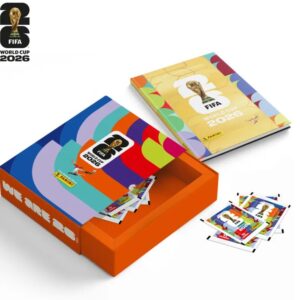 Copa Do Mundo 2026 - BOX Luva Premium Torcida - 1 Álbum Capa Dura Ouro + 40 Envelopes - FIFA WORLD CUP 2026™️